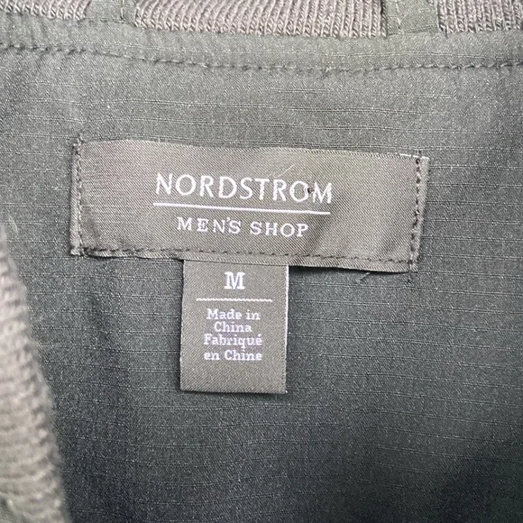 Nordstrom Mens Shop black lined jacket. Size Medium - Picture 2 of 5